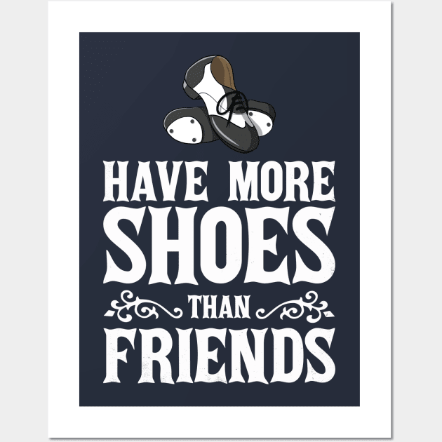 Funny Introvert Tap Dance Shoes For Girls Boys Gift Wall Art by Freid